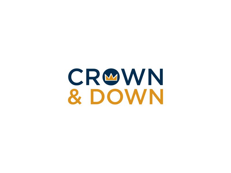 Crown & Down logo design by luckyprasetyo