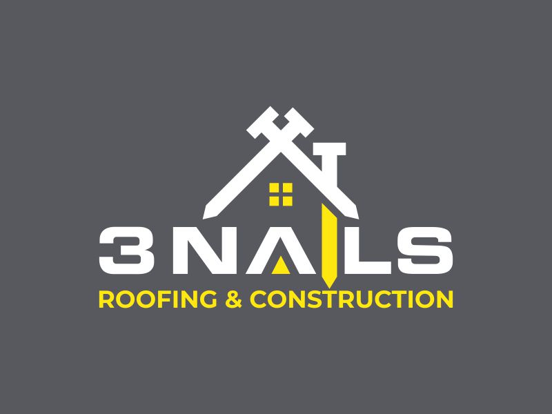 3 Nails Roofing & Construction logo design by zonpipo1