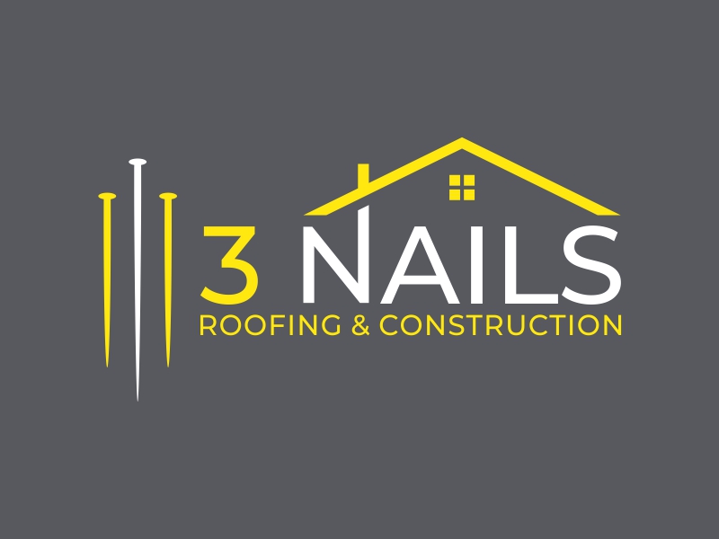 3 Nails Roofing & Construction logo design by creator_studios