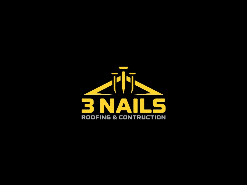 3 Nails Roofing & Construction logo design by iffikhan