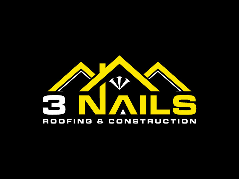 3 Nails Roofing & Construction logo design by M Fariid