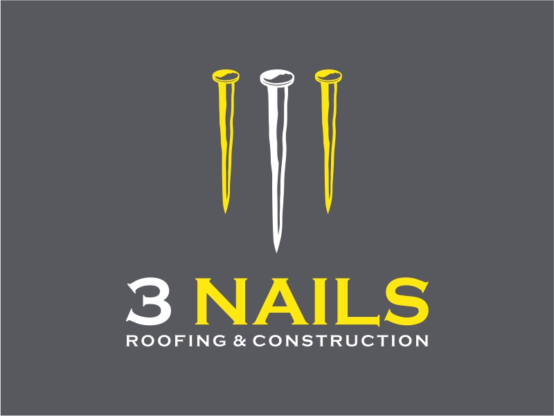 3 Nails Roofing & Construction logo design by cintoko