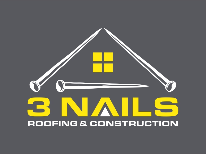 3 Nails Roofing & Construction logo design by cintoko