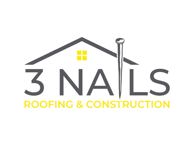 3 Nails Roofing & Construction logo design by cintoko