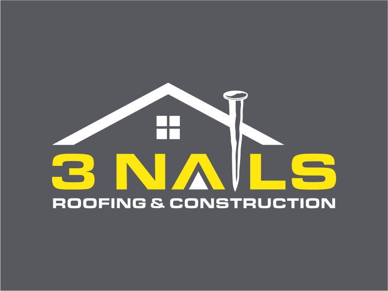 3 Nails Roofing & Construction logo design by cintoko
