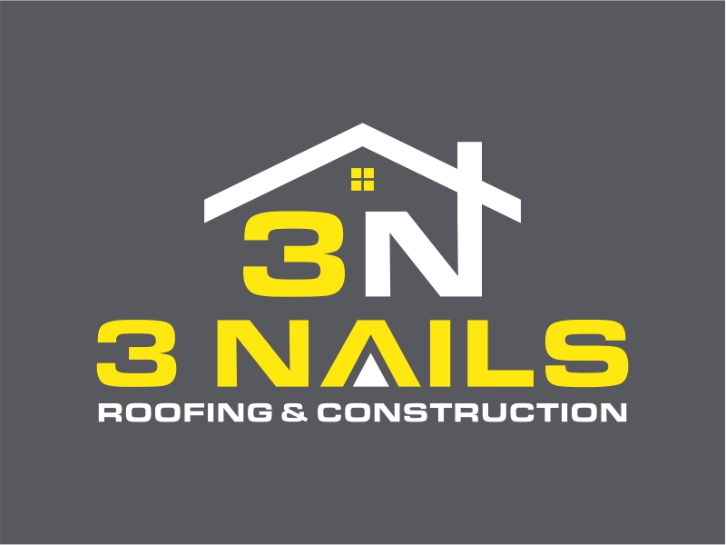 3 Nails Roofing & Construction logo design by cintoko