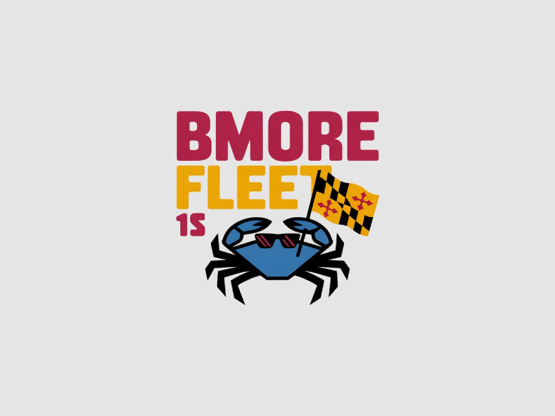 Bmore Fleet, then "GP1S" but smaller logo design by Poki