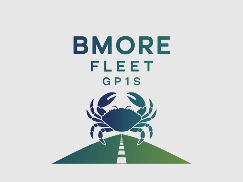Bmore Fleet, then "GP1S" but smaller logo design by maya
