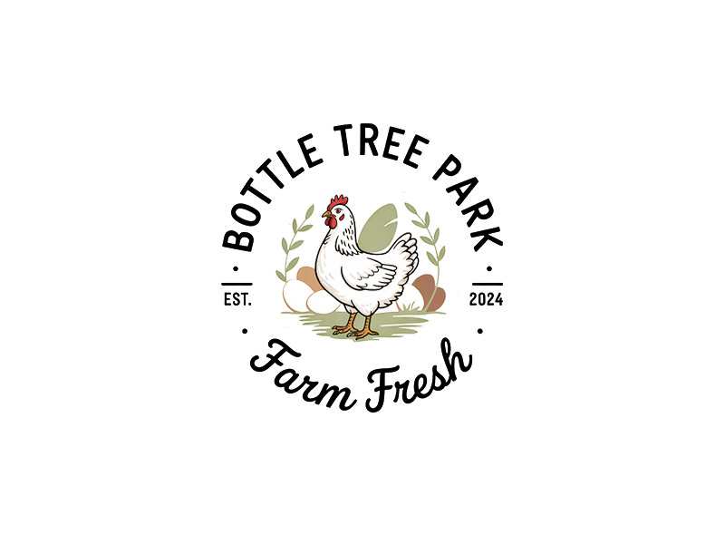 Bottle Tree Park Farm Fresh Eggs logo design by Nadine Gharbi