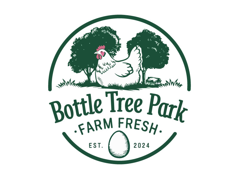 Bottle Tree Park Farm Fresh Eggs logo design by Rahul Biswas
