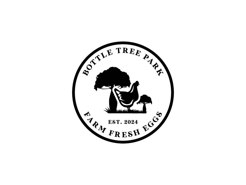 Bottle Tree Park Farm Fresh Eggs logo design by ansh