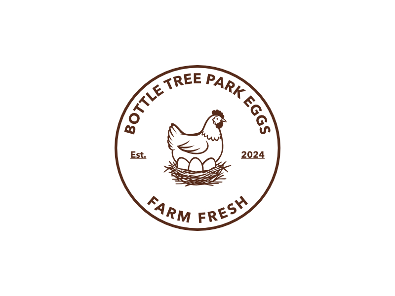 Bottle Tree Park Farm Fresh Eggs logo design by gumelar