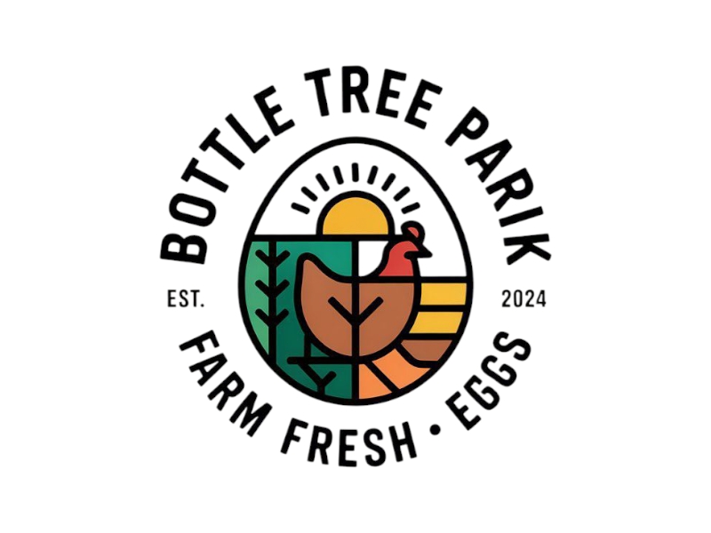 Bottle Tree Park Farm Fresh Eggs logo design by Nai