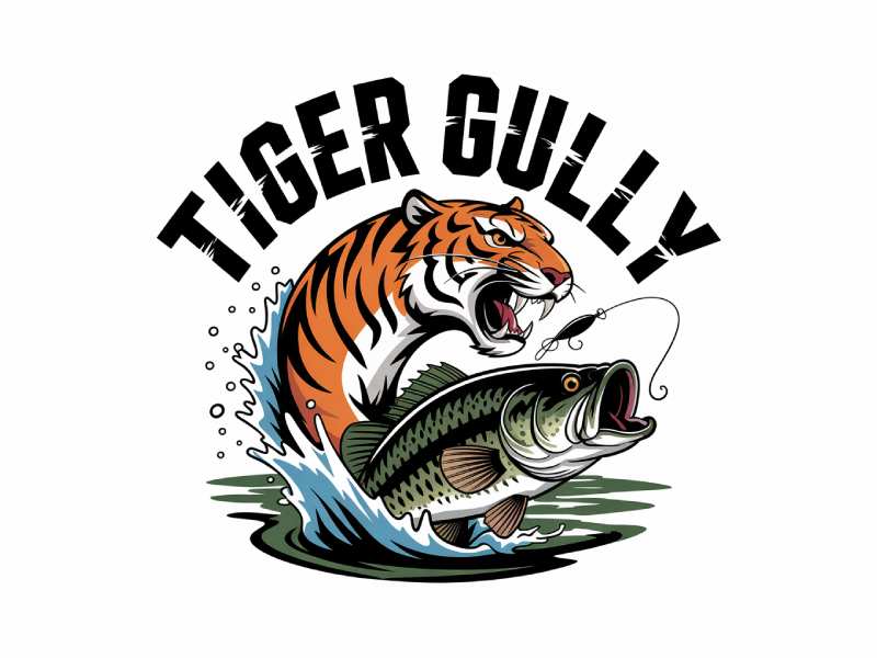 Tiger Gully logo design by Poki