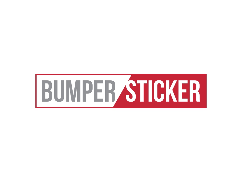 Bumper Sticker logo design by superiors