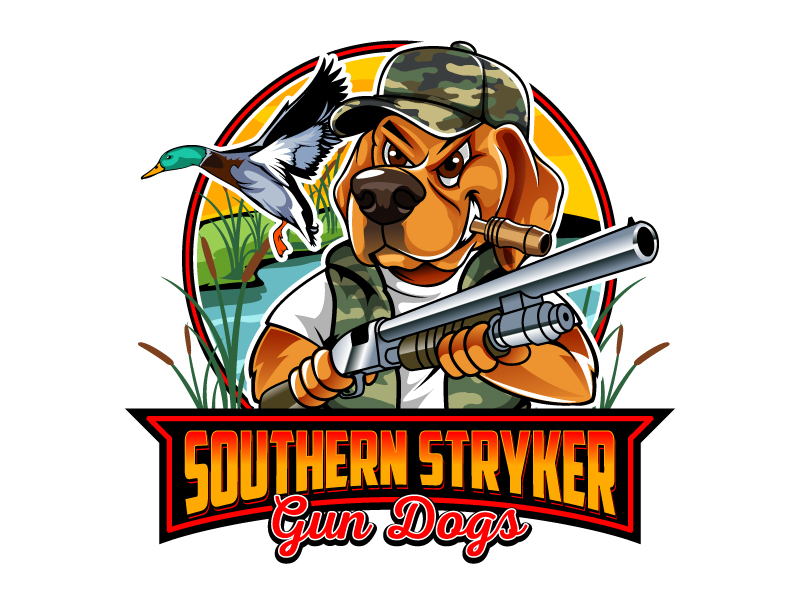 Southern Stryker Gun Dogs logo design by Boomstudioz