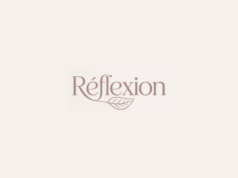 Réflexion logo design by Poki