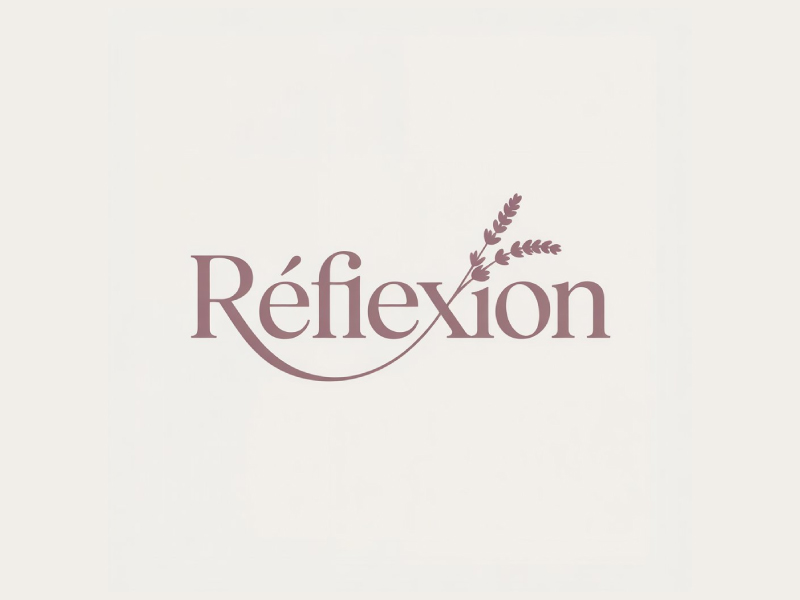 Réflexion logo design by Poki