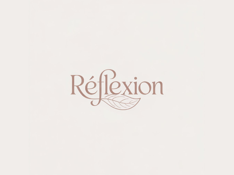 Réflexion logo design by Poki