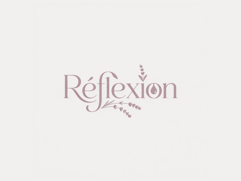 Réflexion logo design by Poki