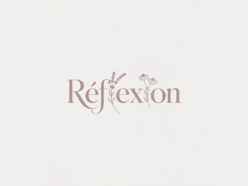 Réflexion logo design by Poki
