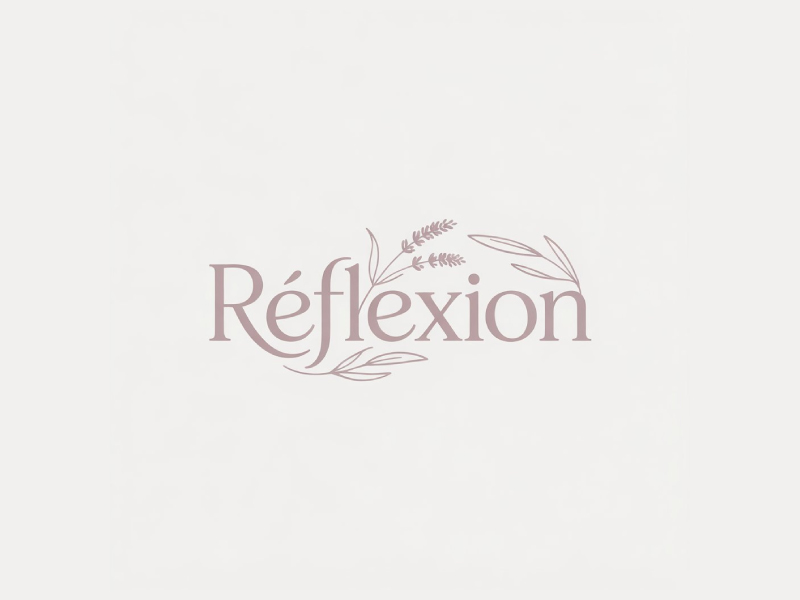 Réflexion logo design by Poki