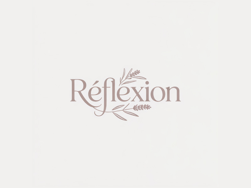 Réflexion logo design by Poki