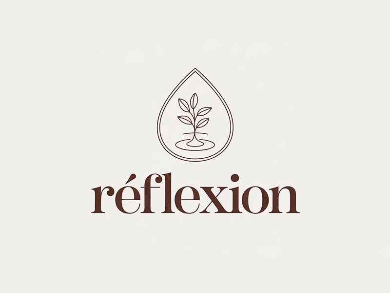 Réflexion logo design by IamSoya