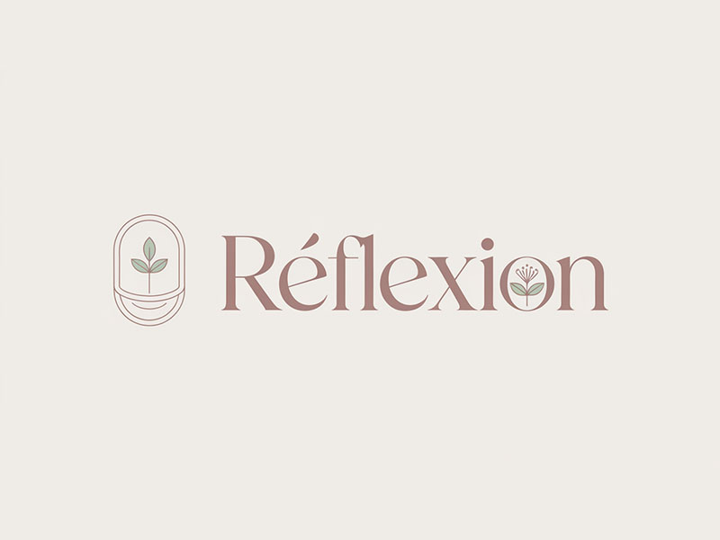 Réflexion logo design by IamSoya