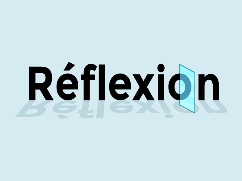 Réflexion logo design by Osama Salem