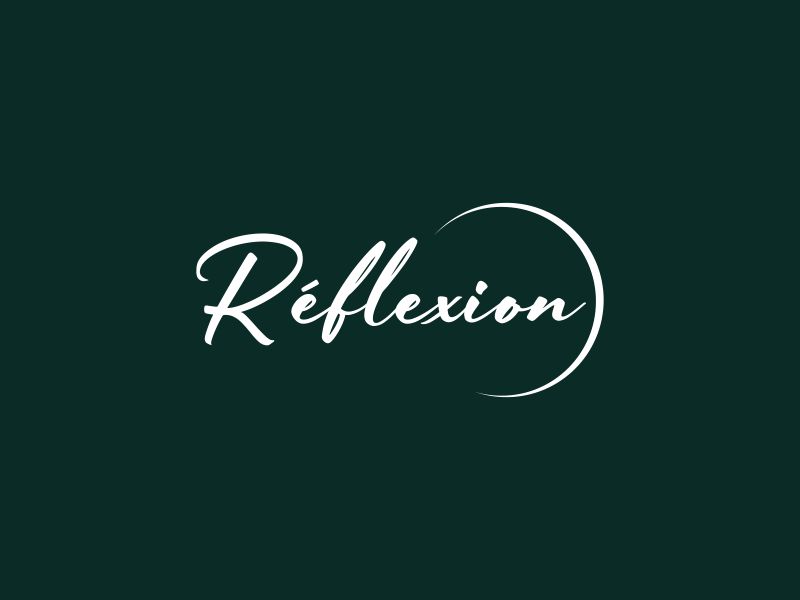 Réflexion logo design by almaula