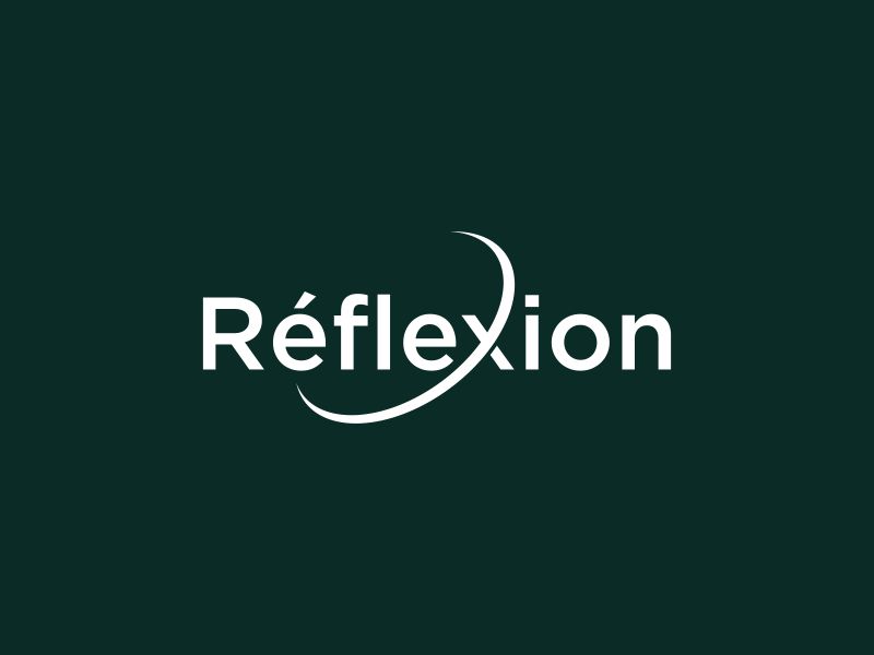 Réflexion logo design by almaula