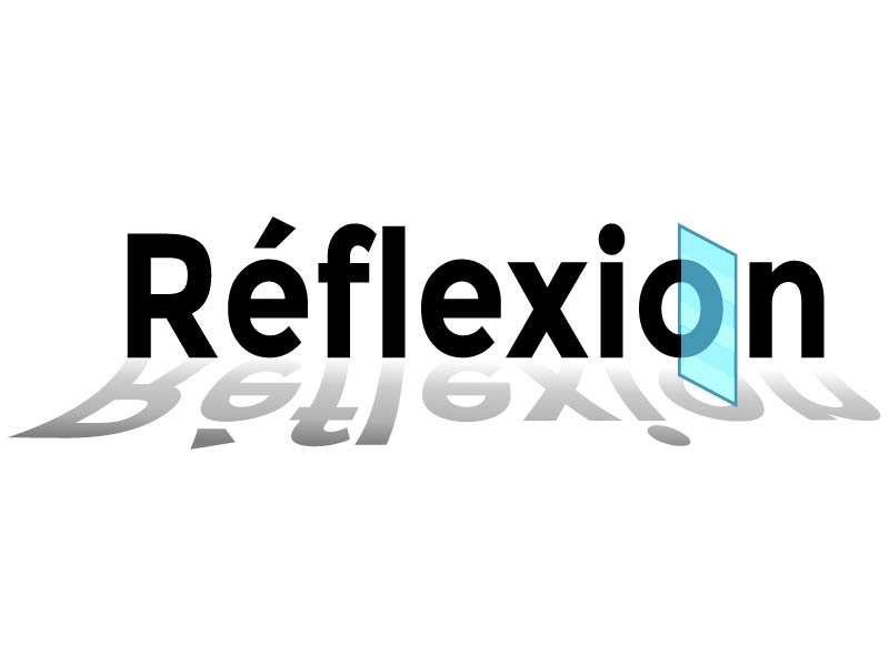 Réflexion logo design by Osama Salem