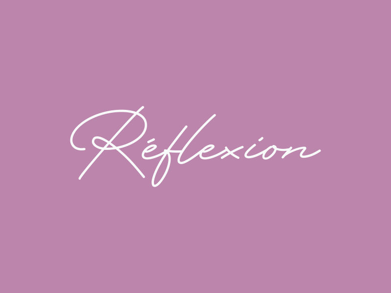 Réflexion logo design by andayani*