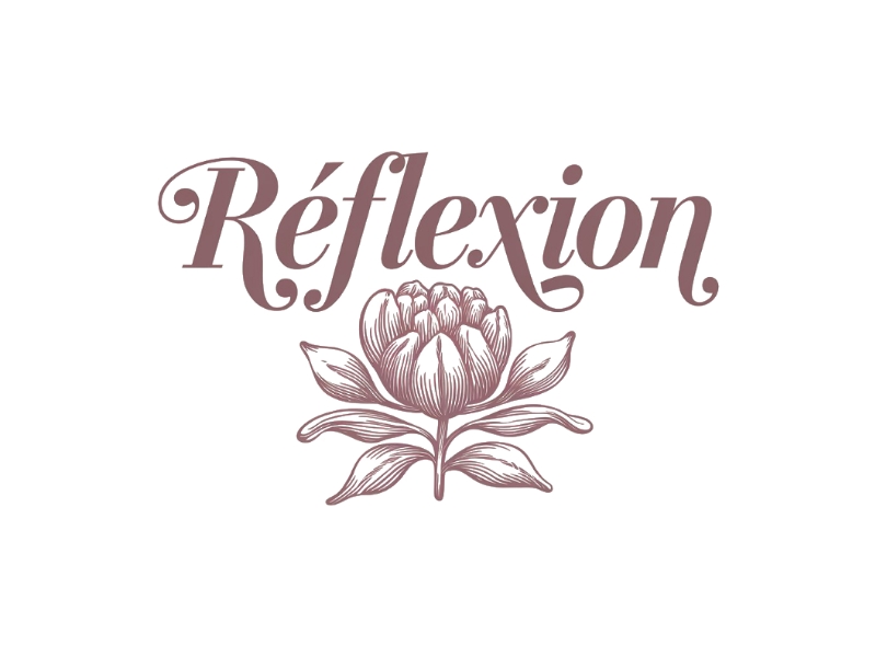 Réflexion logo design by Charii