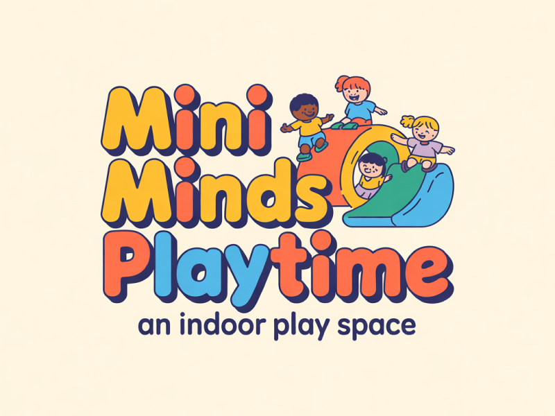Mini Minds Playground               An indoor play space logo design by anchorbuzz