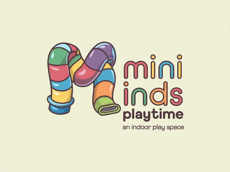 Mini Minds Playground               An indoor play space logo design by XenaArt