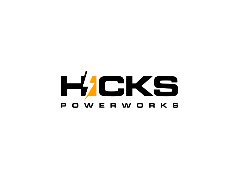 Hicks PowerWorks logo design by scania