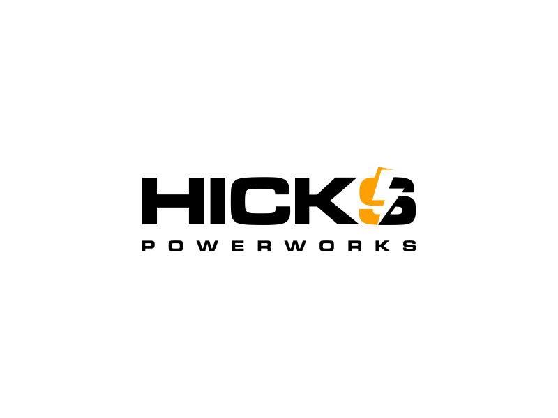 Hicks PowerWorks logo design by scania