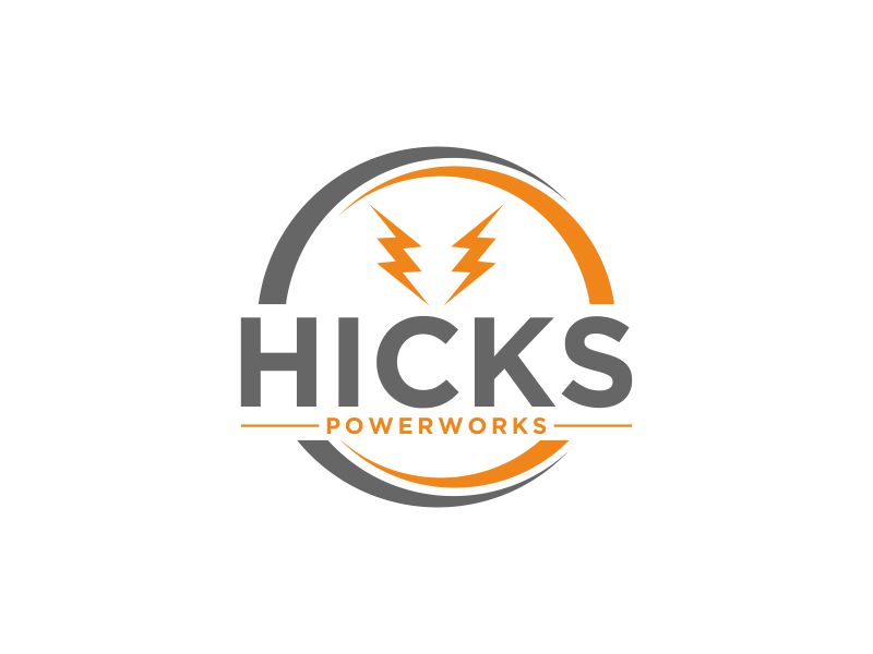 Hicks PowerWorks logo design by luckyprasetyo