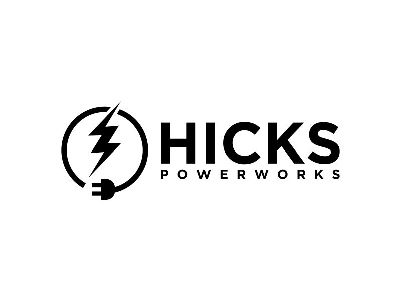 Hicks PowerWorks logo design by luckyprasetyo