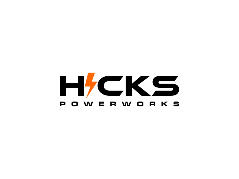 Hicks PowerWorks logo design by scania