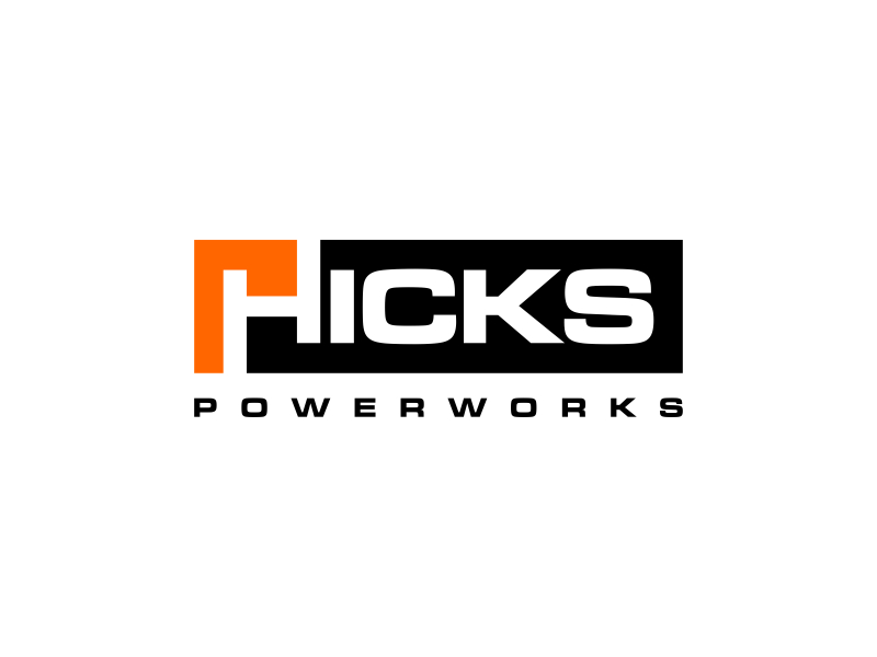 Hicks PowerWorks logo design by scania
