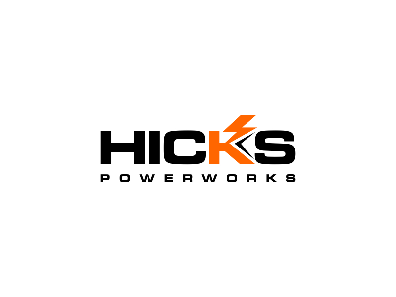 Hicks PowerWorks logo design by scania