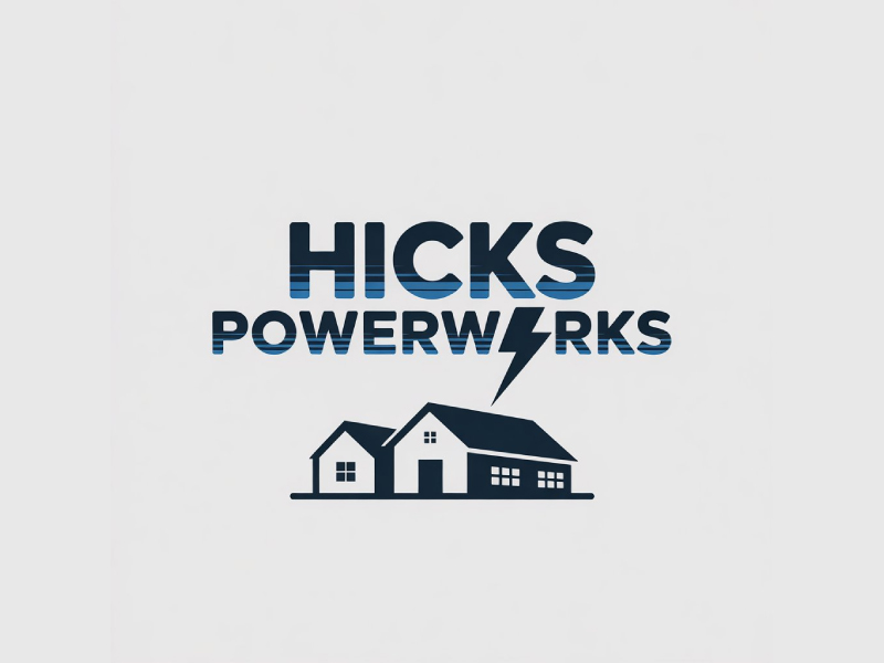 Hicks PowerWorks logo design by Poki