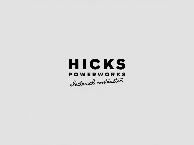 Hicks PowerWorks logo design by Poki