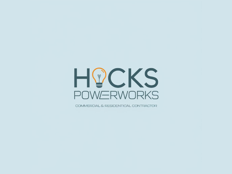 Hicks PowerWorks logo design by Poki