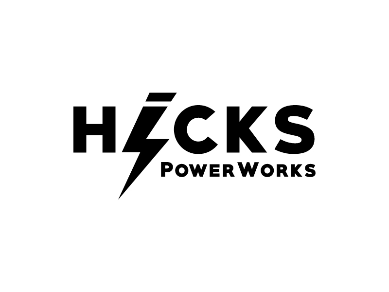 Hicks PowerWorks logo design by Marzuan