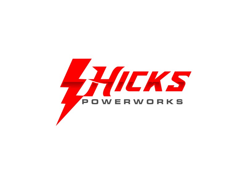 Hicks PowerWorks logo design by Artomoro