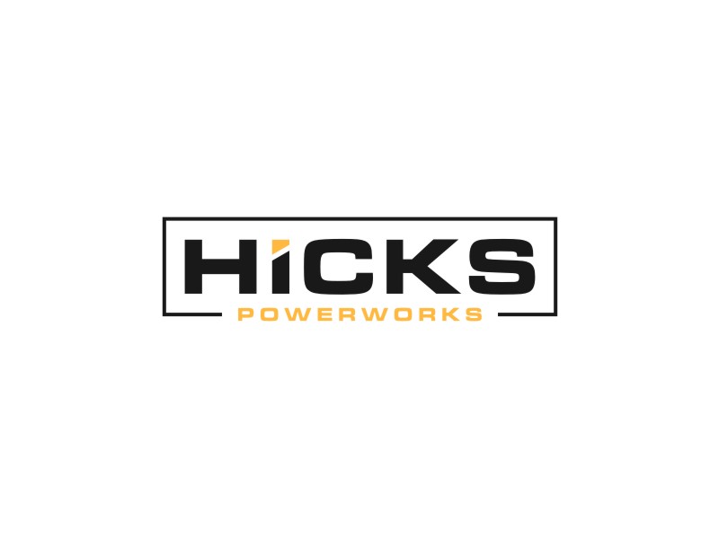 Hicks PowerWorks logo design by Artomoro
